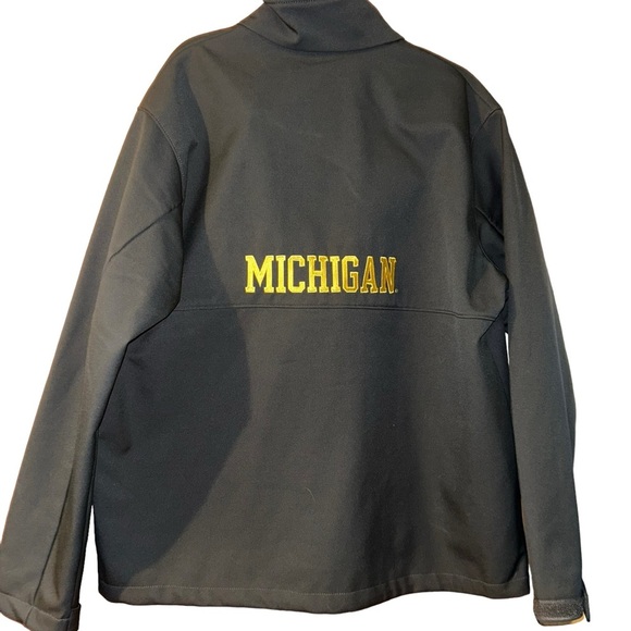 COLUMBIA MICHIGAN WOLVERINES MENS CHARCOAL ASCENDER HEAVYWEIGHT JACKET XL - Picture 2 of 4